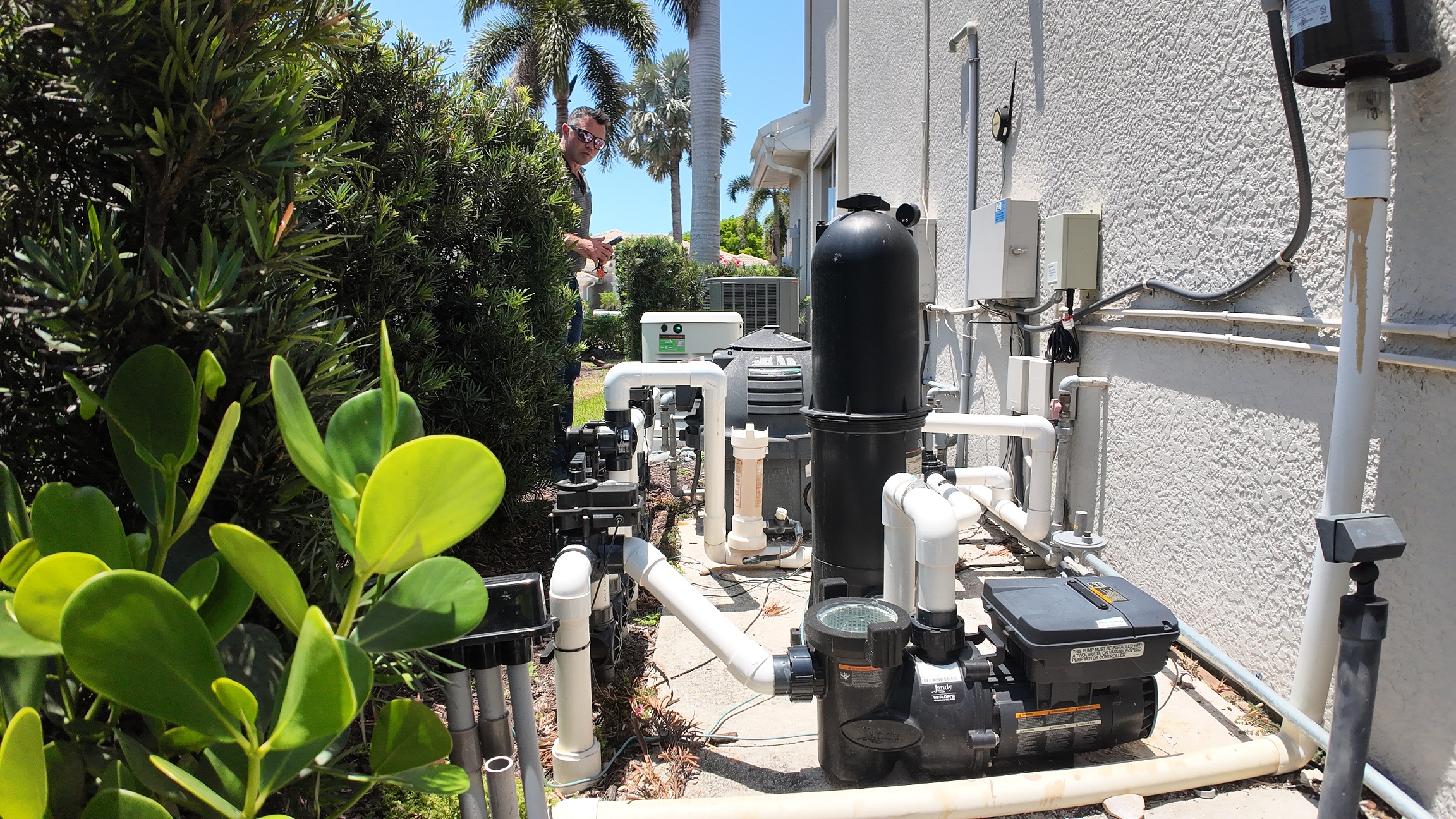 Azure Pool and Deck Design Pool Pump and Equipment
